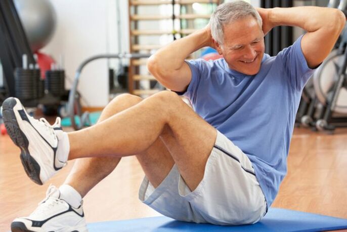 man doing exercise to cure prostatitis