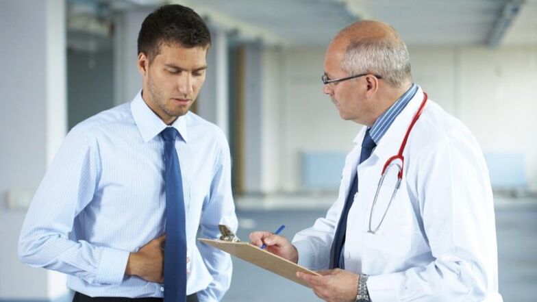 consultation with a doctor for symptoms of prostatitis